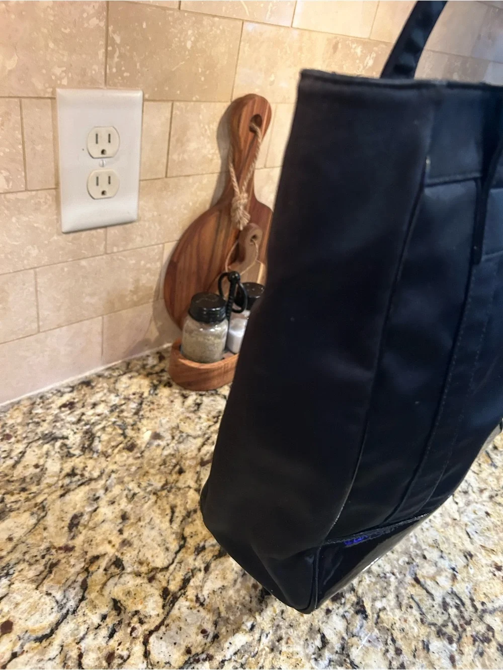 GUCCI Handbag Tote Bag Nylon Black